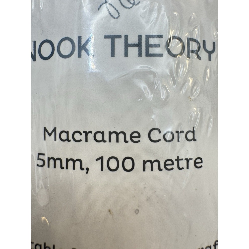 Macrame Cord 5mm Light Gray 3 Rolls 327 Yards Cotton Rope Lot 322A New - Picture 2 of 9